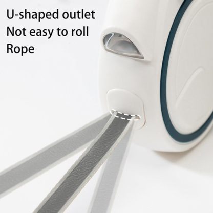 Retractable Led Dog Leash With Built-In Flashlight And Waste Bag Dispenser For Night Safety