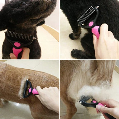 Pet Grooming Brush For Dogs And Cats – Mat Remover And Detangling Tool