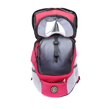Pet Travel Backpack With Breathable Mesh And Padded Adjustable Straps For Comfort