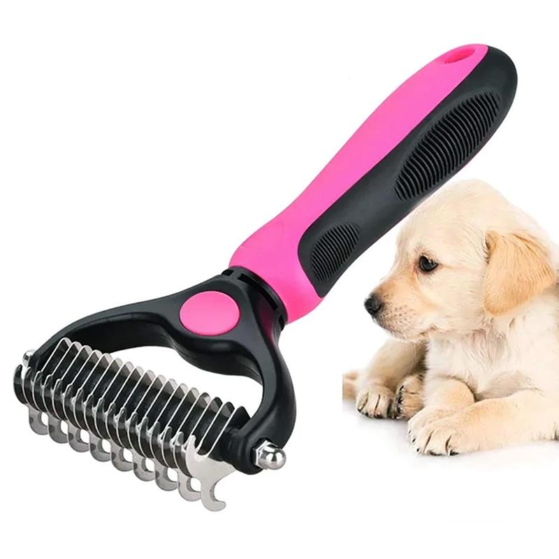 Pet Grooming Brush For Dogs And Cats – Mat Remover And Detangling Tool