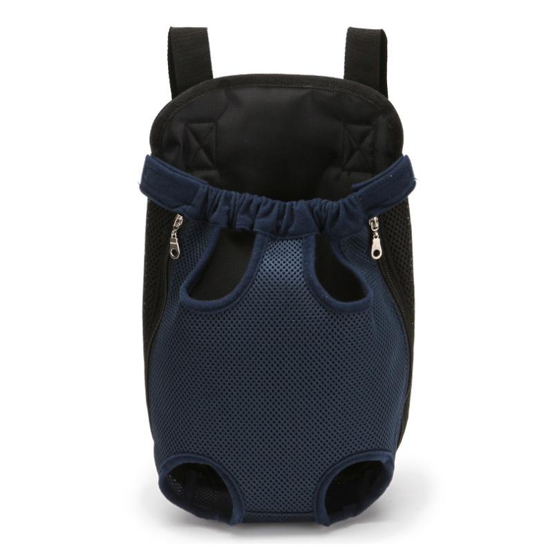 Pet Backpack Front Carrier With Mesh Panels And Adjustable Padded Straps