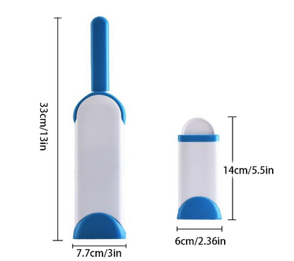 Pet Hair Removal Brush With Self-Cleaning Base For Clothes And Furniture