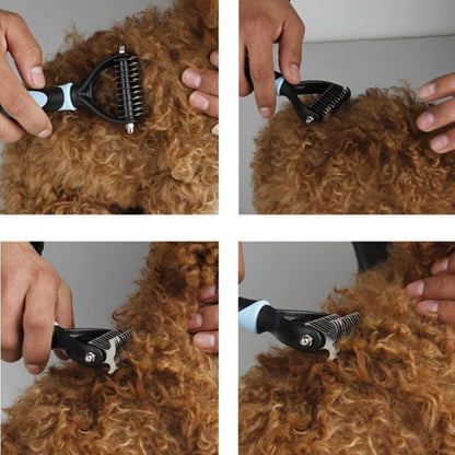 Pet Grooming Brush For Dogs And Cats – Mat Remover And Detangling Tool
