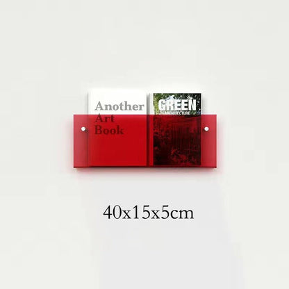 AcrylAura | Modern Eco-Friendly Wall Mounted Magazine Rack for Home Organization