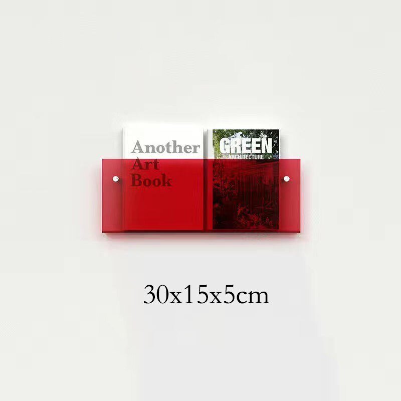 AcrylAura | Modern Eco-Friendly Wall Mounted Magazine Rack for Home Organization