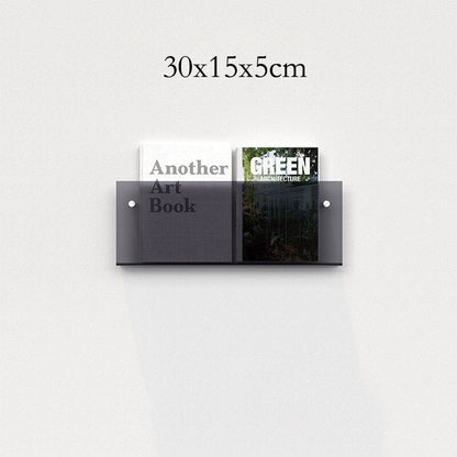 AcrylAura | Modern Eco-Friendly Wall Mounted Magazine Rack for Home Organization