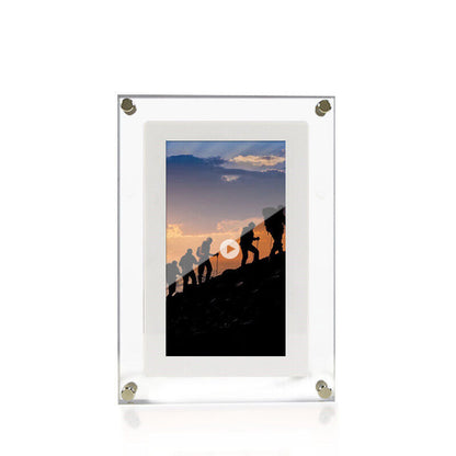 AcrylicAura | Stylish Modern Digital Photo Frame for Cherished Memories