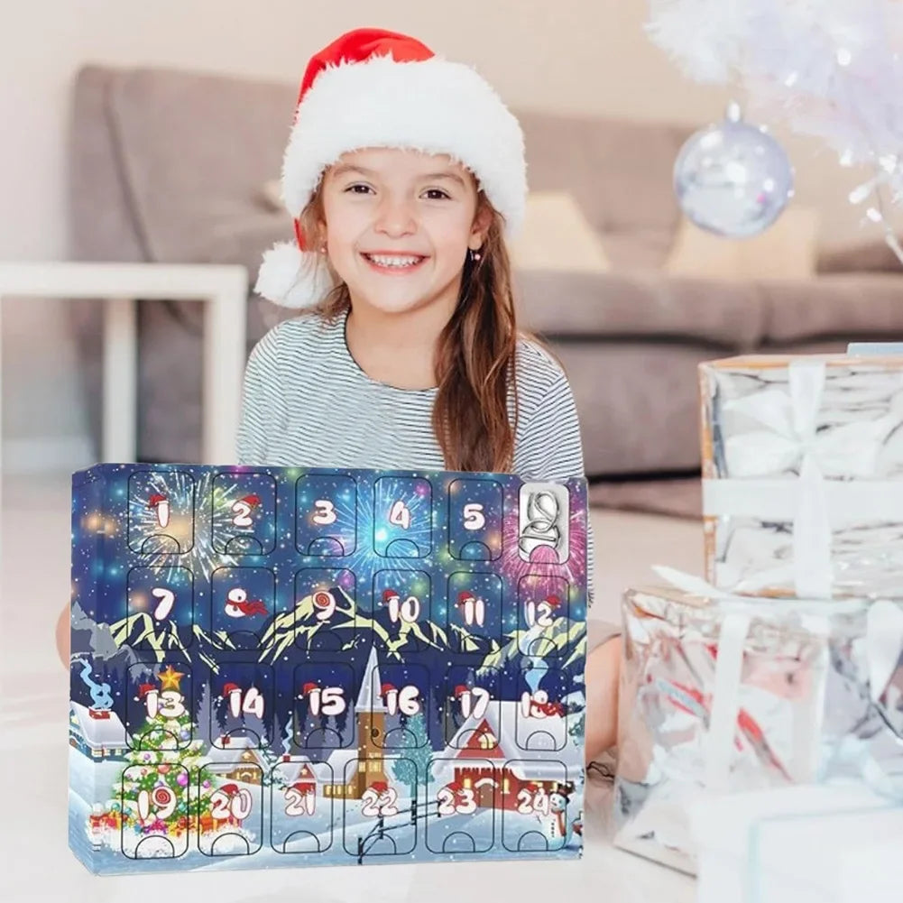 AdventPuzzle | Engaging Educational Metal Advent Calendar with 24 Puzzles