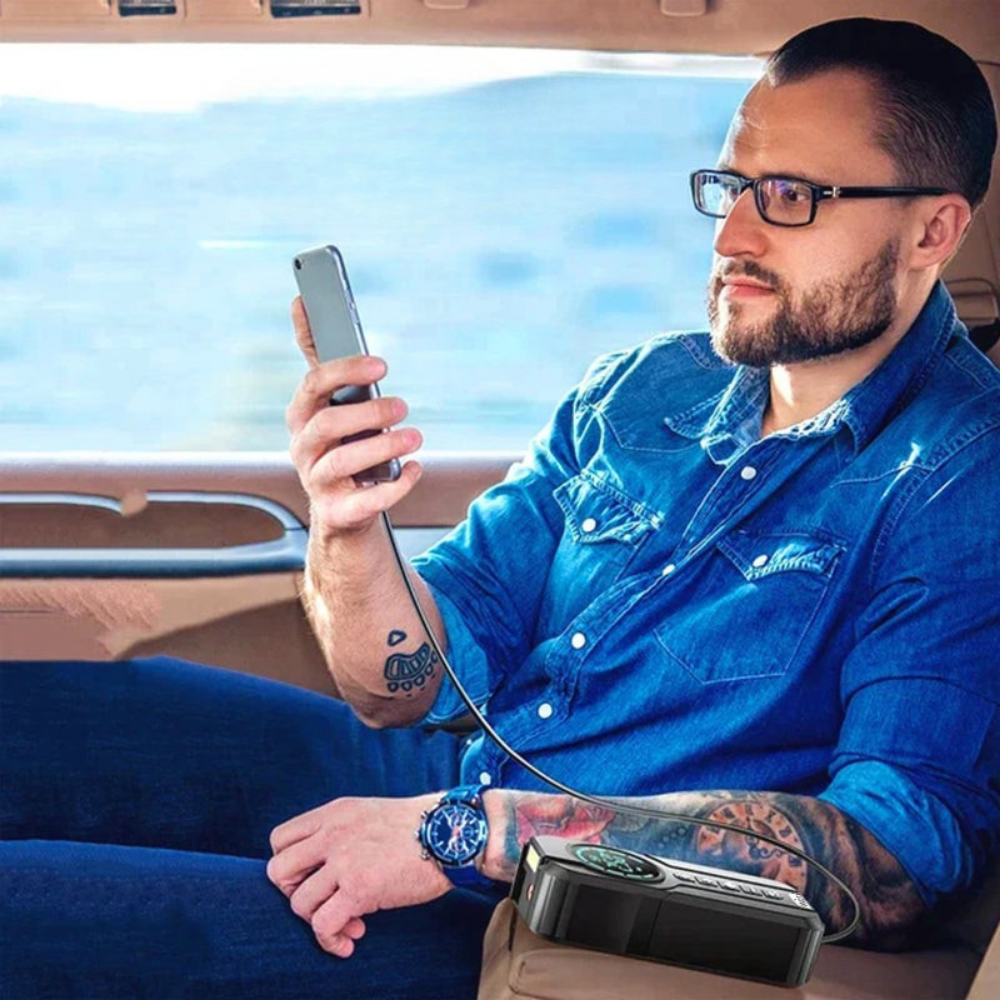 AeroBoost | Powerful Portable Tire Inflator and Car Tyre Pump with LED Light