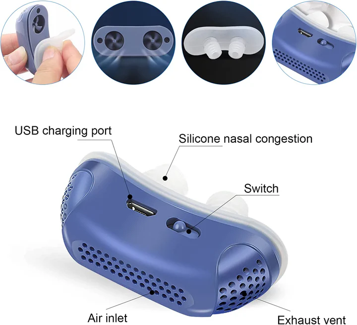 AeroSilk | Compact Portable Sleep Apnea Micro CPAP Device for Travel