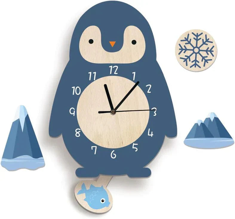 AnimaliaTime | Cheerful Interactive Children's Pendulum Wall Clock