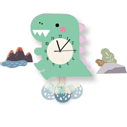 AnimaliaTime | Cheerful Interactive Children's Pendulum Wall Clock