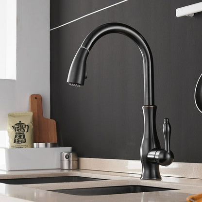 Antonite | Modern Pull-Out Kitchen Faucet with Retractable Sprayer