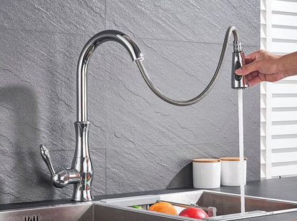 Antonite | Modern Pull-Out Kitchen Faucet with Retractable Sprayer