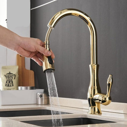Antonite | Modern Pull-Out Kitchen Faucet with Retractable Sprayer