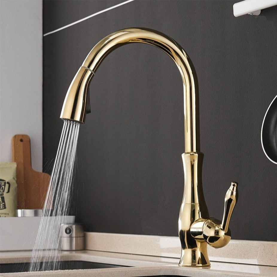 Antonite | Modern Pull-Out Kitchen Faucet with Retractable Sprayer