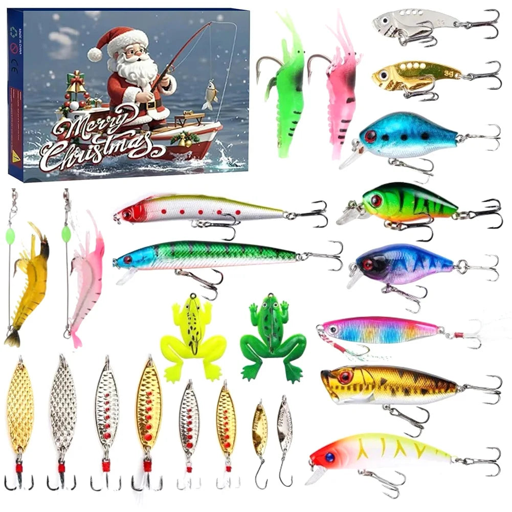 AquaBait | Premium Advent Fishing Bait Calendar with 24 Unique Lures