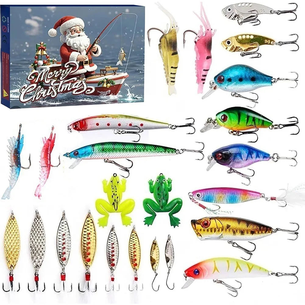 AquaBait | Premium Advent Fishing Bait Calendar with 24 Unique Lures