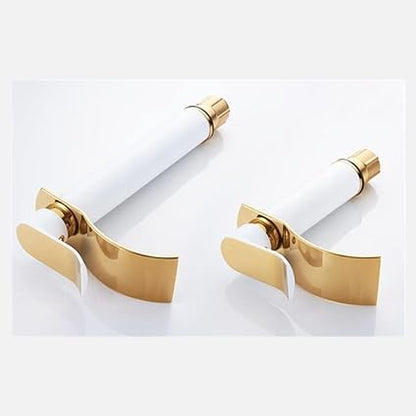 AquaElegance | Elegant Brass Waterfall Basin Mixer Tap for Bathroom Sink