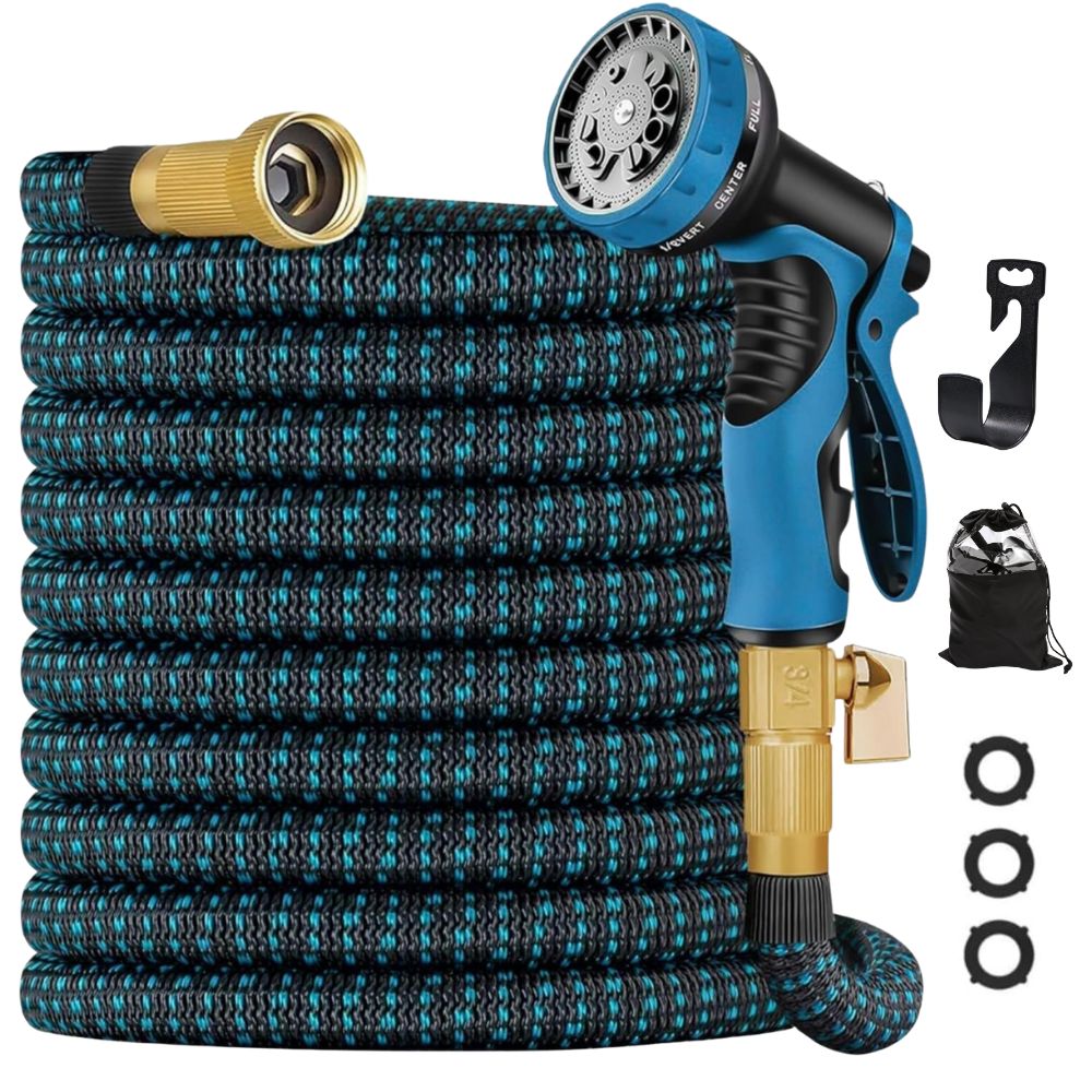 AquaFlex | Lightweight Durable Expandable Garden Hose with Nozzle