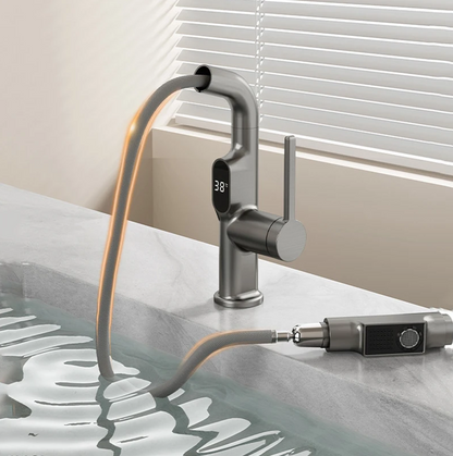 AquaFusion | Sleek Smart Digital Kitchen and Bathroom Faucet
