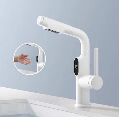 AquaFusion | Sleek Smart Digital Kitchen and Bathroom Faucet