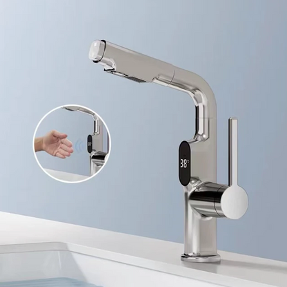 AquaFusion | Sleek Smart Digital Kitchen and Bathroom Faucet