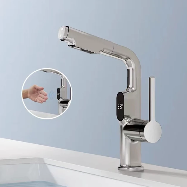 AquaFusion | Sleek Smart Digital Kitchen and Bathroom Faucet