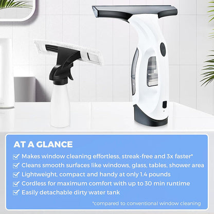 AquaGem | Powerful Cordless Window Cleaner with Efficient Suction