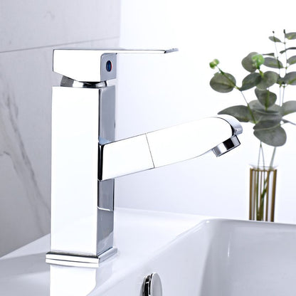 AquaGem | Stylish Modern Chrome Bathroom Mixer Tap for Elegant Sinks