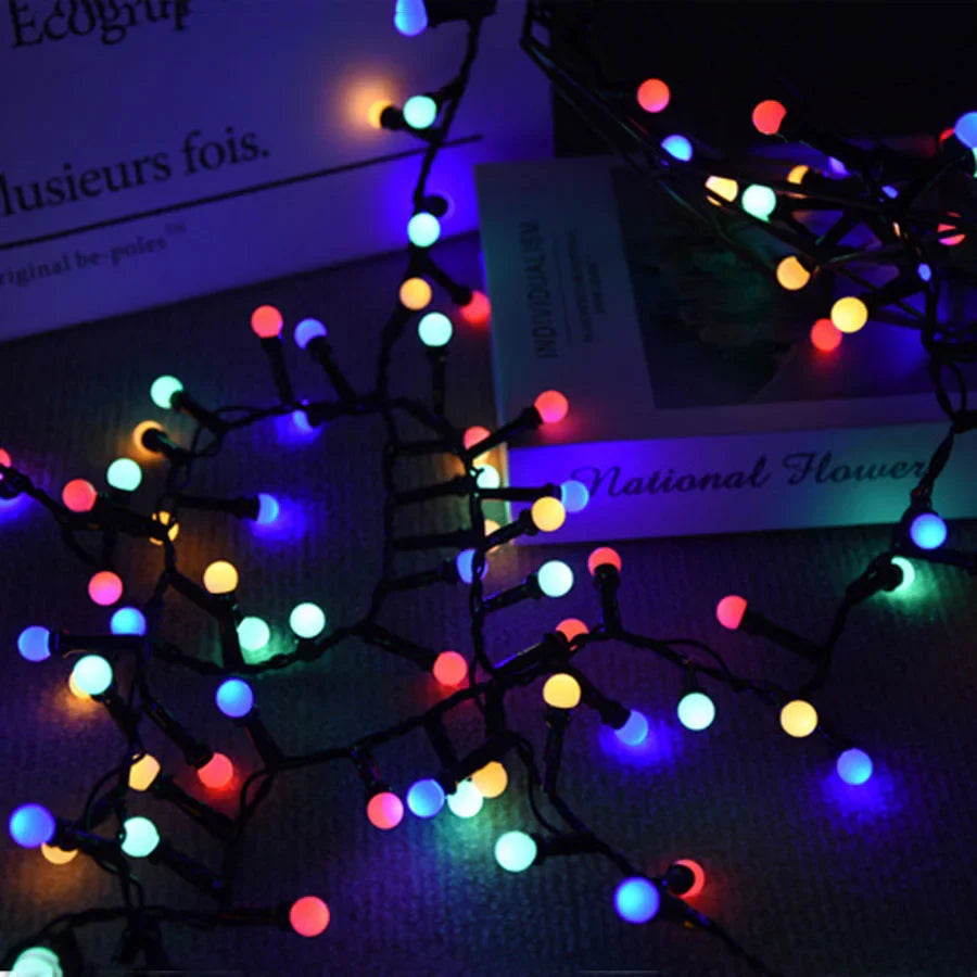 AquaGlow | Festive Outdoor Waterproof String Lights for Patio and Backyard