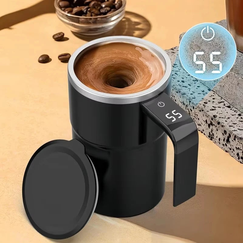 AquaMix | Innovative Self-Stirring Temperature Display Mug