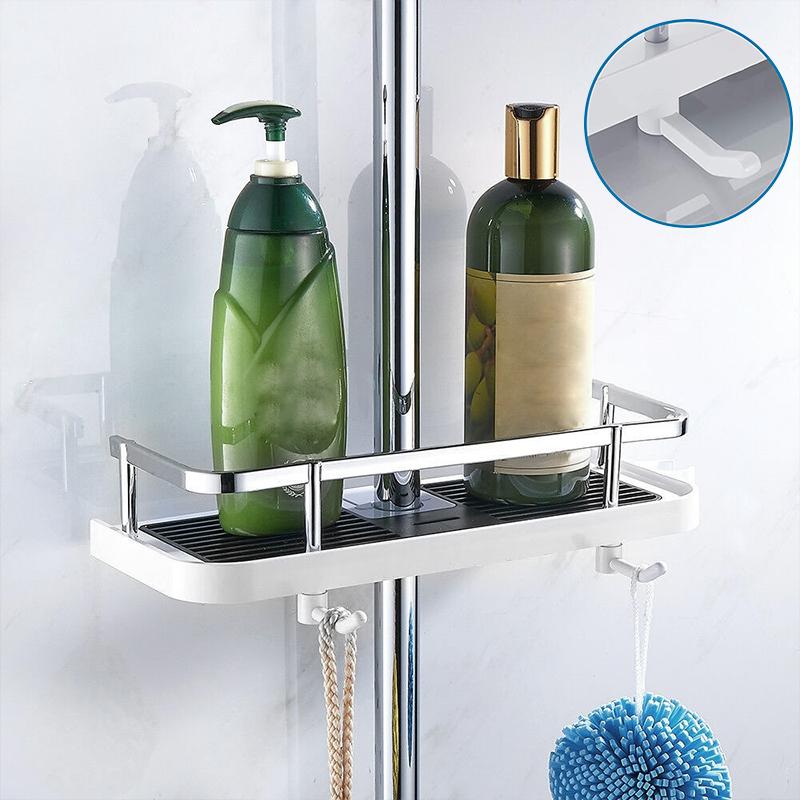 AquaStone | Durable Adjustable Shower Caddy for Organized Bathroom Storage