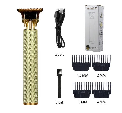 AureusEdge | Premium Cordless Stainless Steel Hair Trimmer for Men