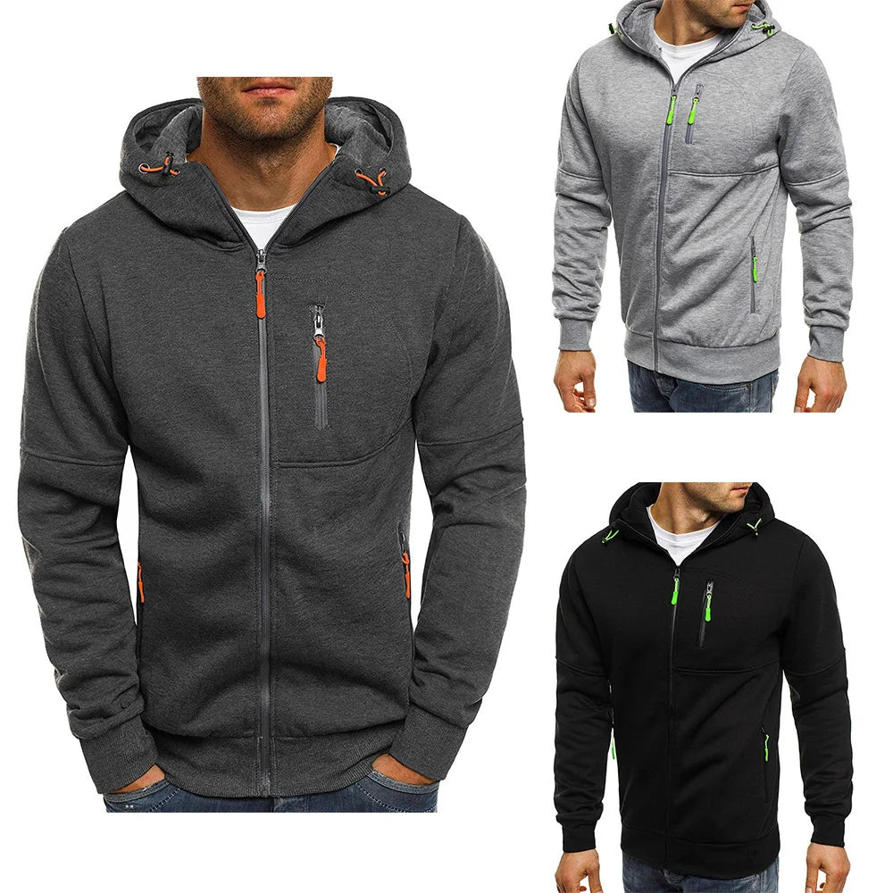 CoreFlex | Stylish Comfortable Slim Fit Men's Hoodie with Zipper