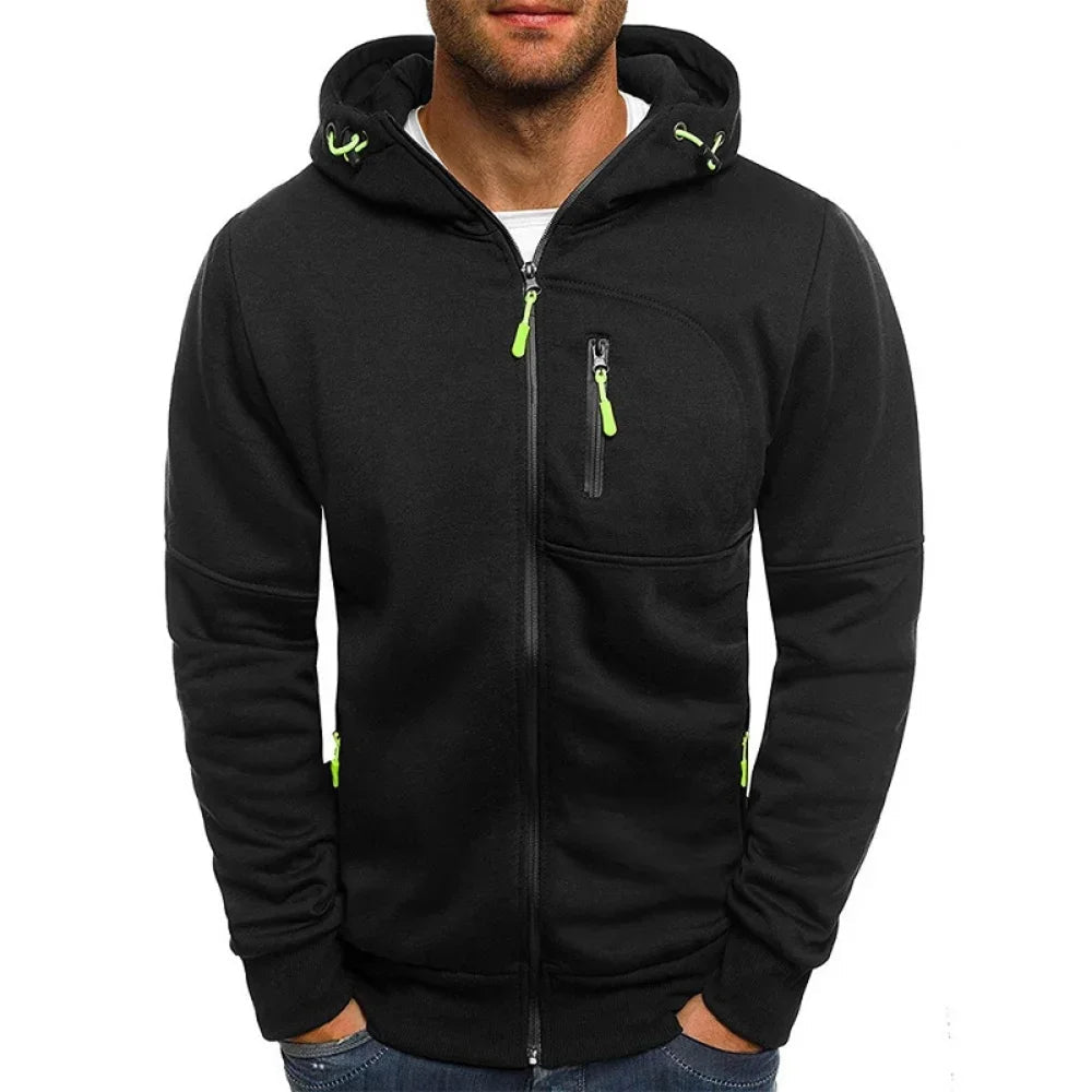 CoreFlex | Stylish Comfortable Slim Fit Men's Hoodie with Zipper