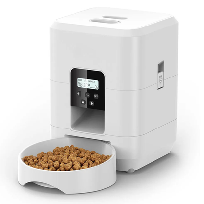 Wifi Automatic Pet Feeder With App Control, Programmable Timer, Voice, Dual Power & Anti-Stick Design