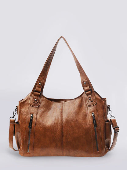 Dakota | Chic Black Vegan Leather Shoulder Bag for Women