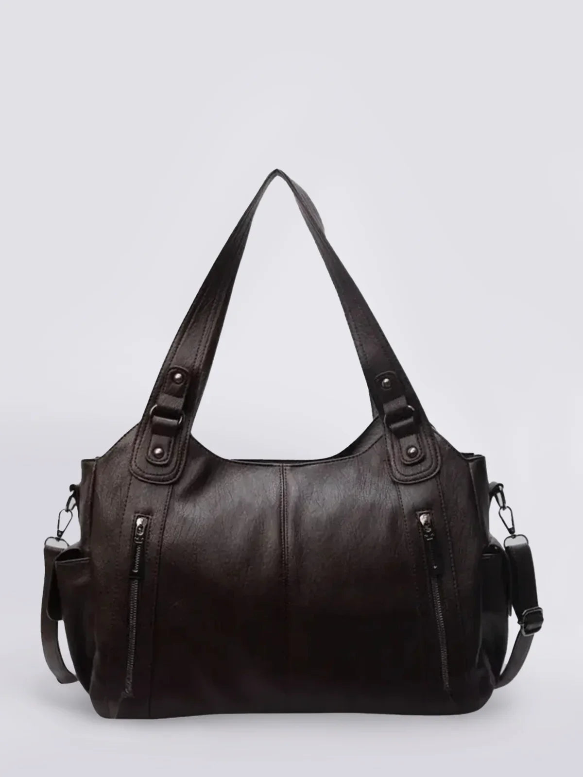 Dakota | Chic Black Vegan Leather Shoulder Bag for Women