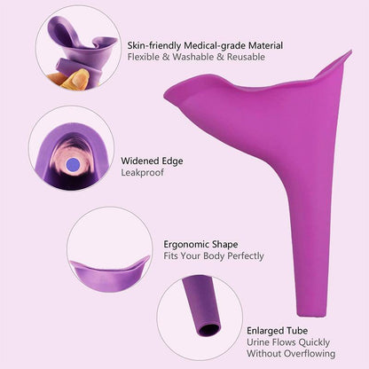 FeminaFunnel | Practical Ergonomic Women's Urinal for Standing Use