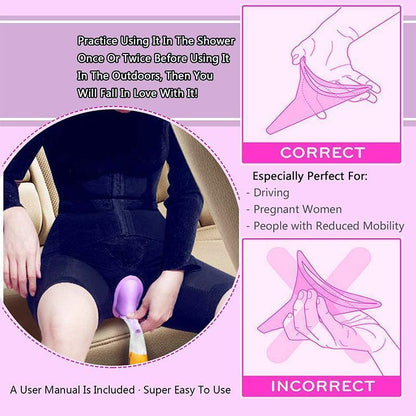 FeminaFunnel | Practical Ergonomic Women's Urinal for Standing Use