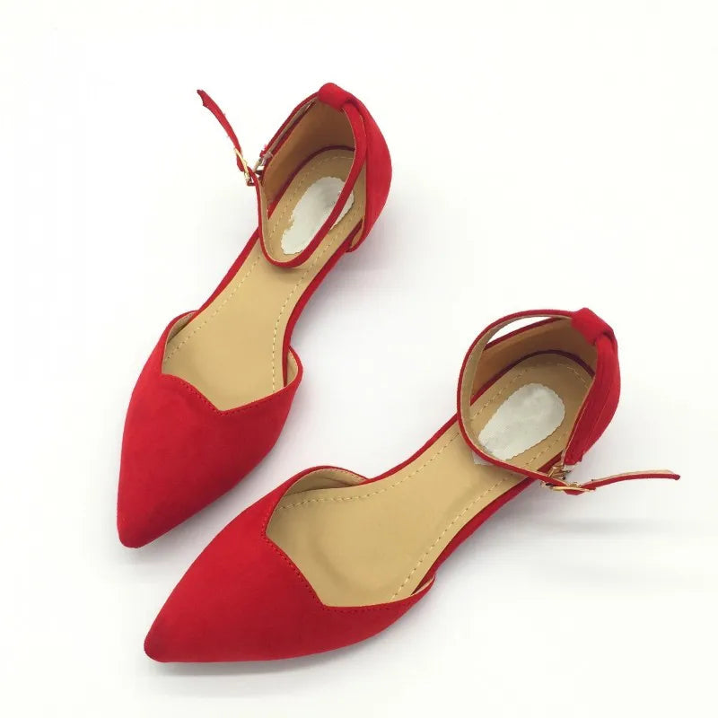 FlockElegance | Chic Black Heels for Women with Trendy Buckle Strap