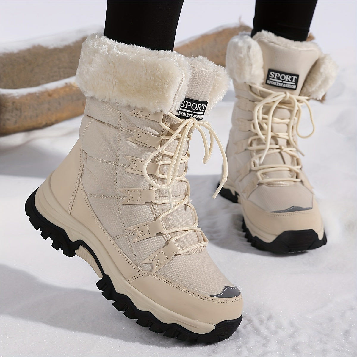 FrostGuard | Stylish Warm Women's Winter Boots with Non-Slip Sole