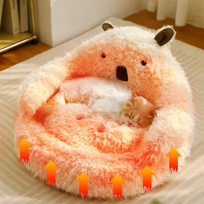 Alpaca-Shaped Fluffy Warm Detachable Dog And Cat Bed