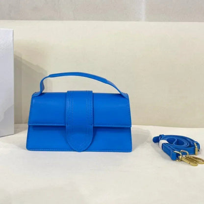 LuxeAura | Elegant Black Leather Crossbody Bag for Women