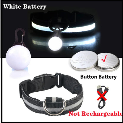 Usb Rechargeable Ultra-Bright Led Dog Collar For Night Safety And Visibility