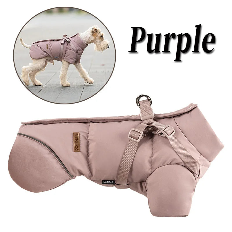 Lightweight Quilted Dog Puffer Jacket With Thermal Insulation For Winter