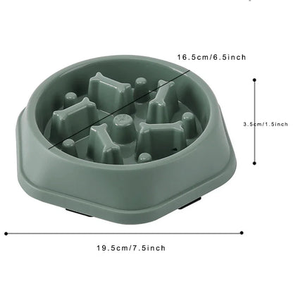 Anti-Choking Slow Feeder Dog Dish With Non-Slip Base – Vet-Recommended Digestive Health Puzzle Feeder