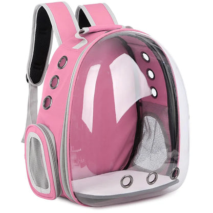 Breathable Clear Bubble Cat Backpack With Panoramic Space Capsule Design And Ventilation