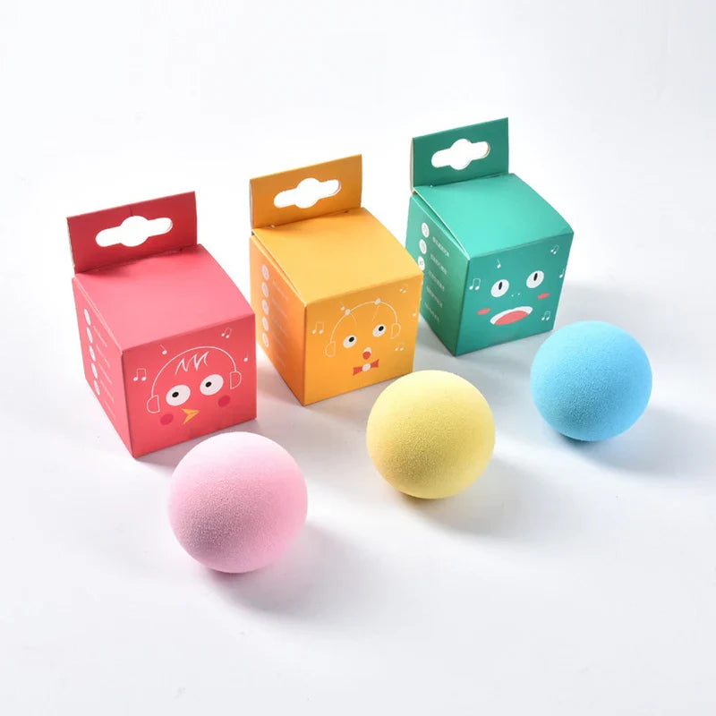 Interactive Chirping Cat Ball With Smart Touch Sensor And Refillable Catnip Toy